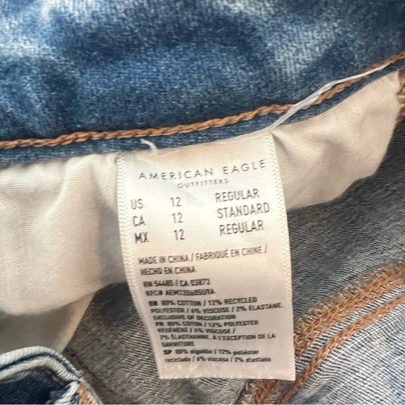 American Eagle Outfitters Women's Ripped Blue Skinny Jeans - Picture 11 of 11